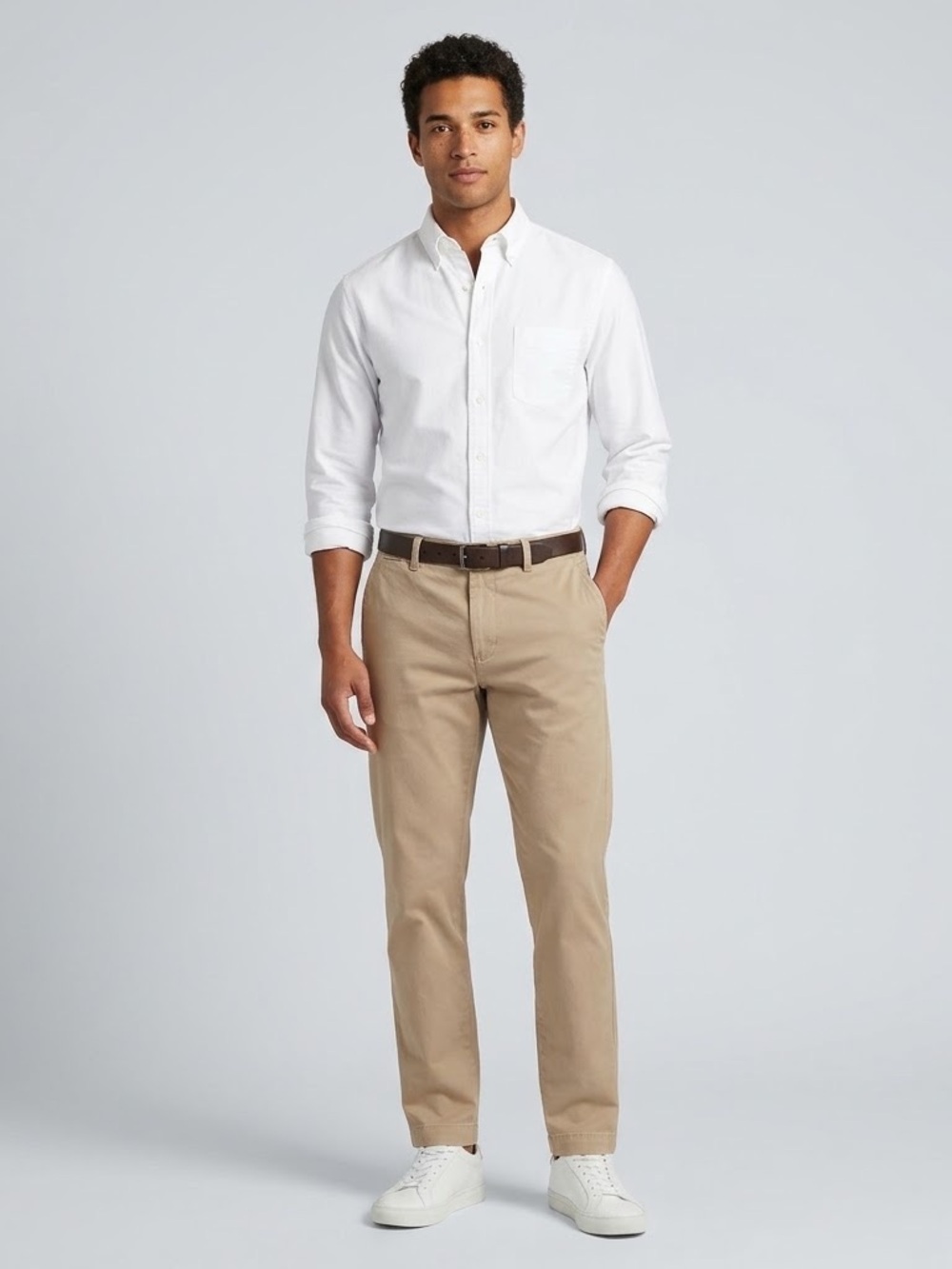 Dockers Men's Khaki Chino Pants - Tan Straight Fit 34 x 32